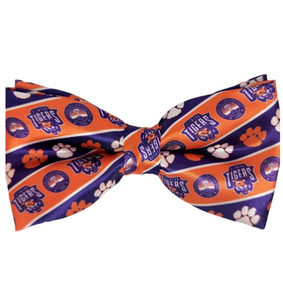 Clemson University bow tie, NEW! Clemson University Tigers clip-on bow tie - Picture 1 of 1